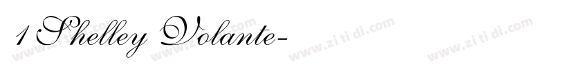 1 Shelley Volante字体转换